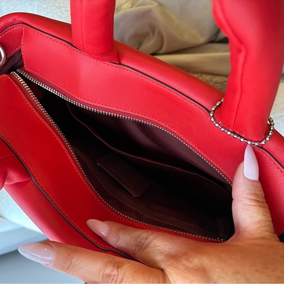 Coach Red Pillow Tote - Picture 8 of 12